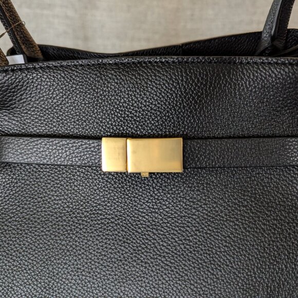 DeMellier New York Tote NWT in black small grain - Picture 4 of 11